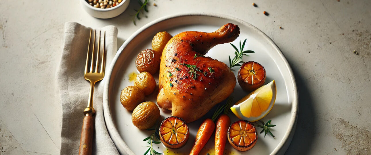 Roast Chicken Recipe for One