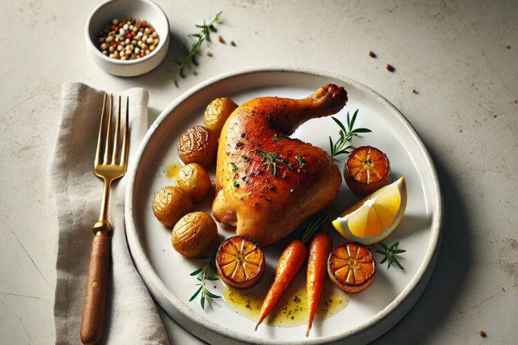 Roast Chicken Recipe for One